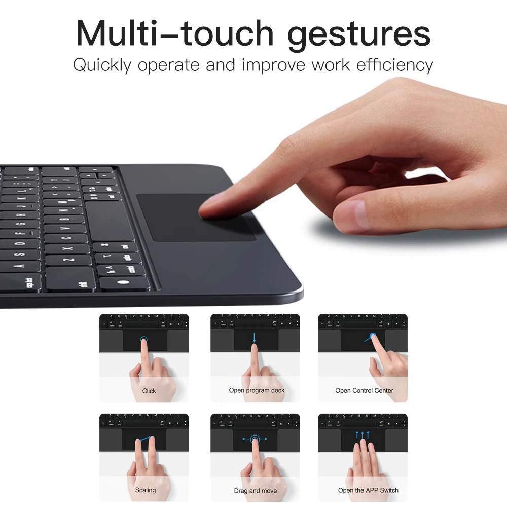 READYYEAH Magic Keyboard For i - огляд і ціна Magnetic Case Smart