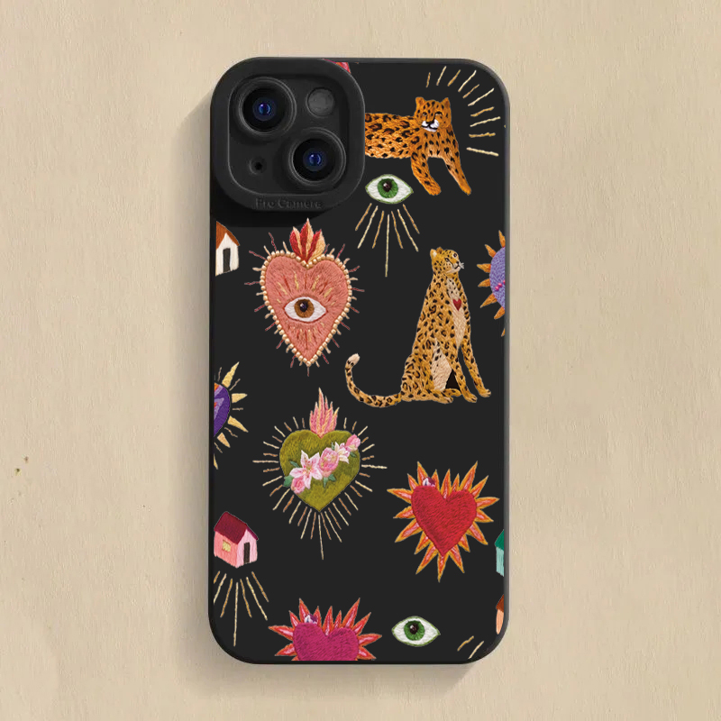 Floral Leopard Eyes Phone Case - огляд і ціна Samsung Galaxy A55