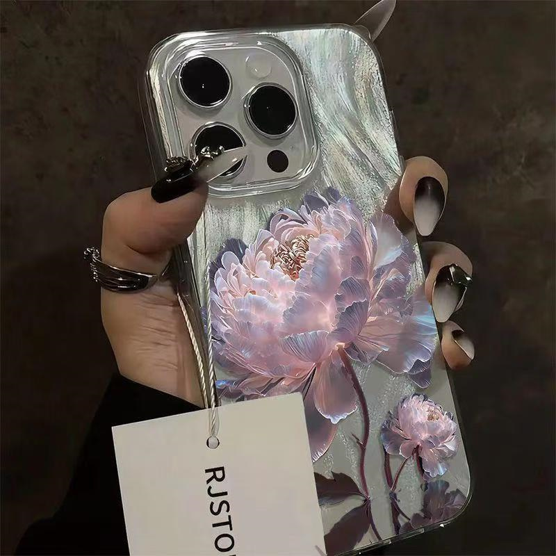 Pink Peony Lotus Pattern Phone - огляд і ціна Samsung Galaxy A55