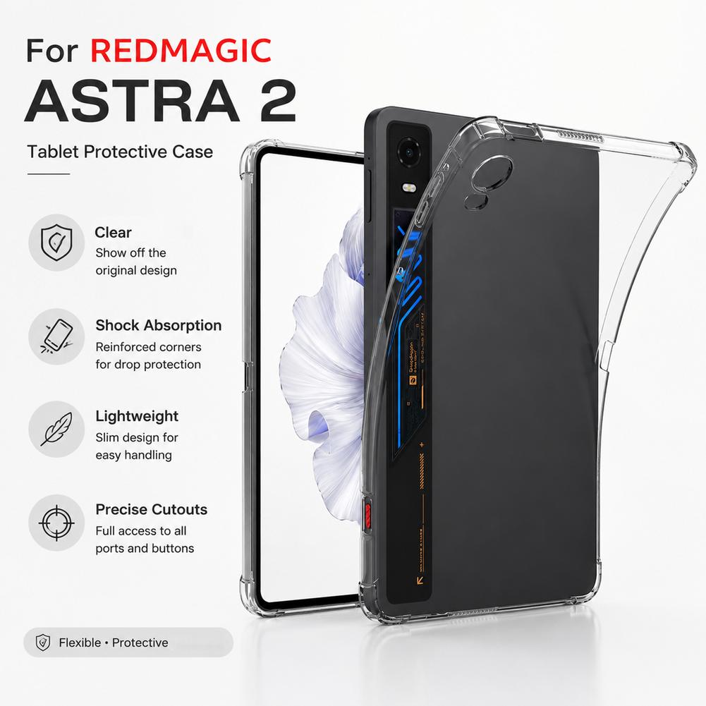 Clear TPU Tablet Case For RedM - огляд і ціна Redmagic Tablet Accessories